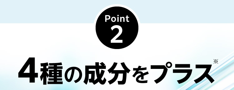 Point2 4種の成分をプラス※