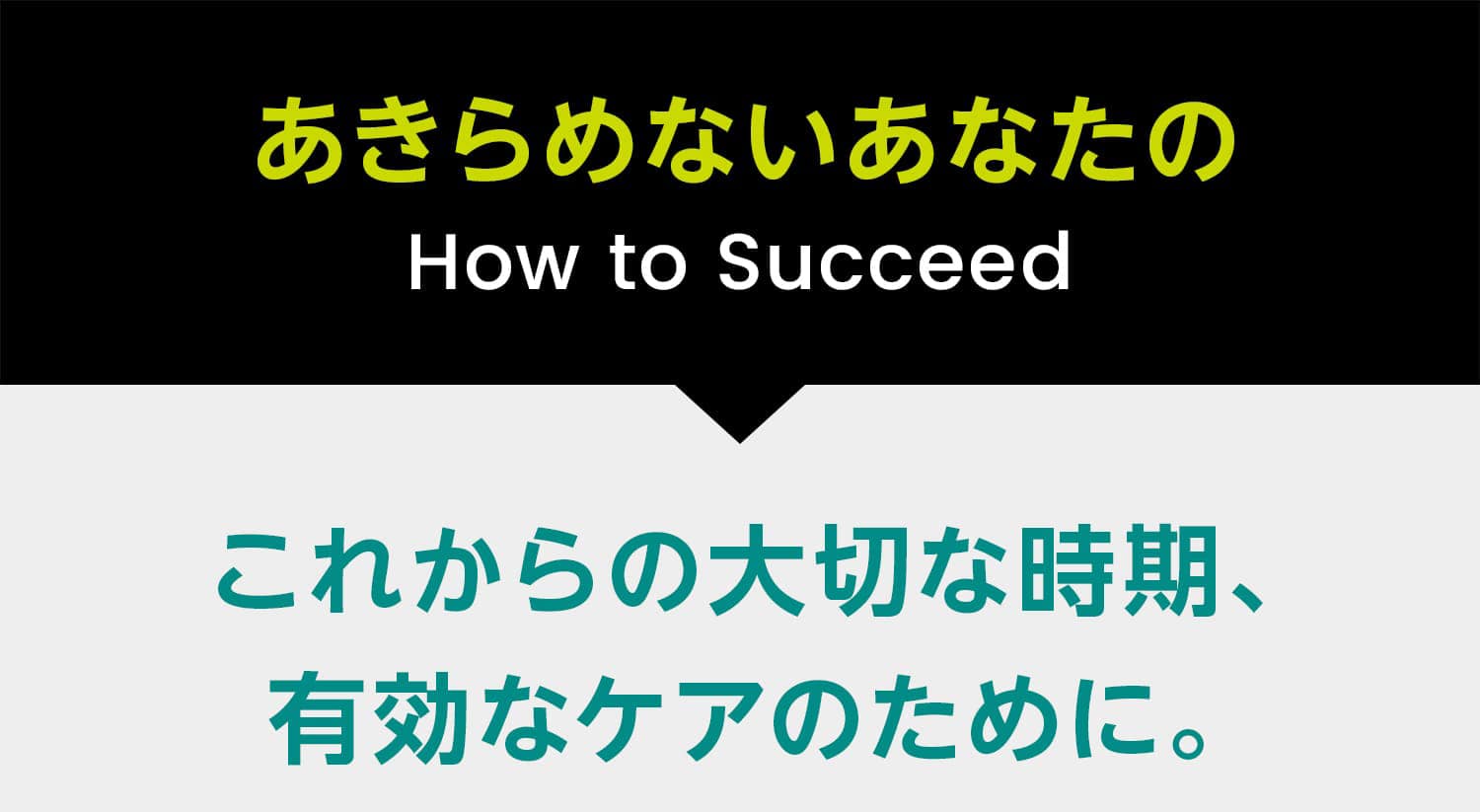 あきらめないあなたの How to Succeed