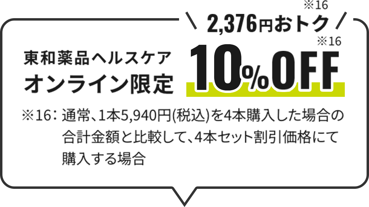 東和薬品ヘルスケアオンライン限定2,376円おトク※16 10%OFF※16